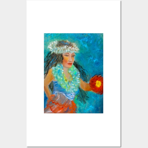 Hawaiian Hula Maiden Wall Art by jennyleeandjim